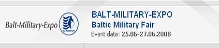 Balt Military Expo  2008 International Defence and Military Exhibition Gdansk Poland