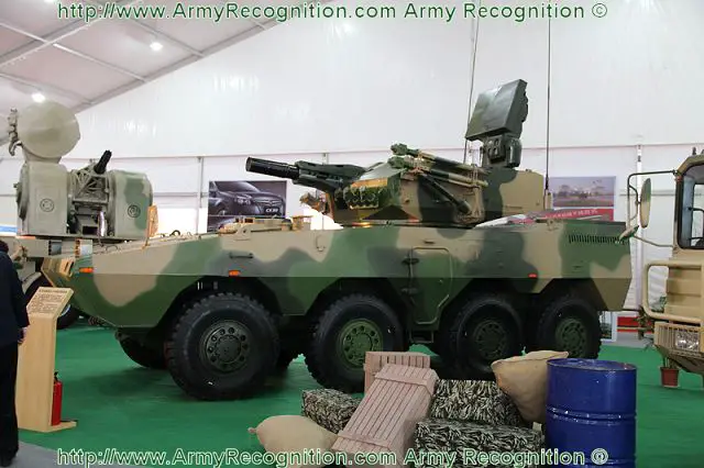 The main armament of this new Chinese SPAAGS consists of 6-barrels 30mm Gatling automatic cannon.