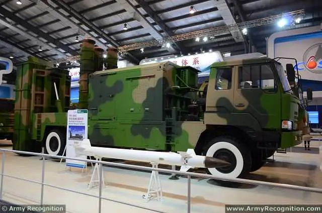 At China International Aviation & Aerospace Exhibition 2014 (AirShow China), CASIC (China Aerospace Science & Industry Corporation) displays FM-3000, a new generation of mobile air defense missile system. The FM-3000 is an advanced short-to-medium range air defense missile weapon system.