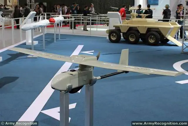 QU1 Hand-Launched UAV System at AirShow China 2014 in Zhuhai, China.