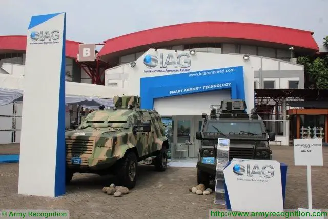 At IndoDefence 2016, the Company IAG (International Armored Group) presents two types of armoured personnel carrier (APC), the Guardian and Jaws which are now in service with many countries all over the world and combat proven. 