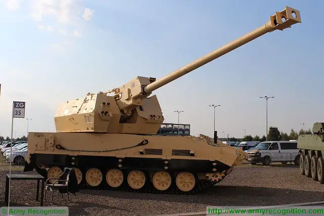 Slovak Defense Company Konstrukta Defence unveils its new 155mm tracked self-propelled howitzer DIANA at MSPO 2015, the International Defence Industry Exhibition in Poland which takes place in Kielce, Poland, from the 1 to 4 September 2015. 