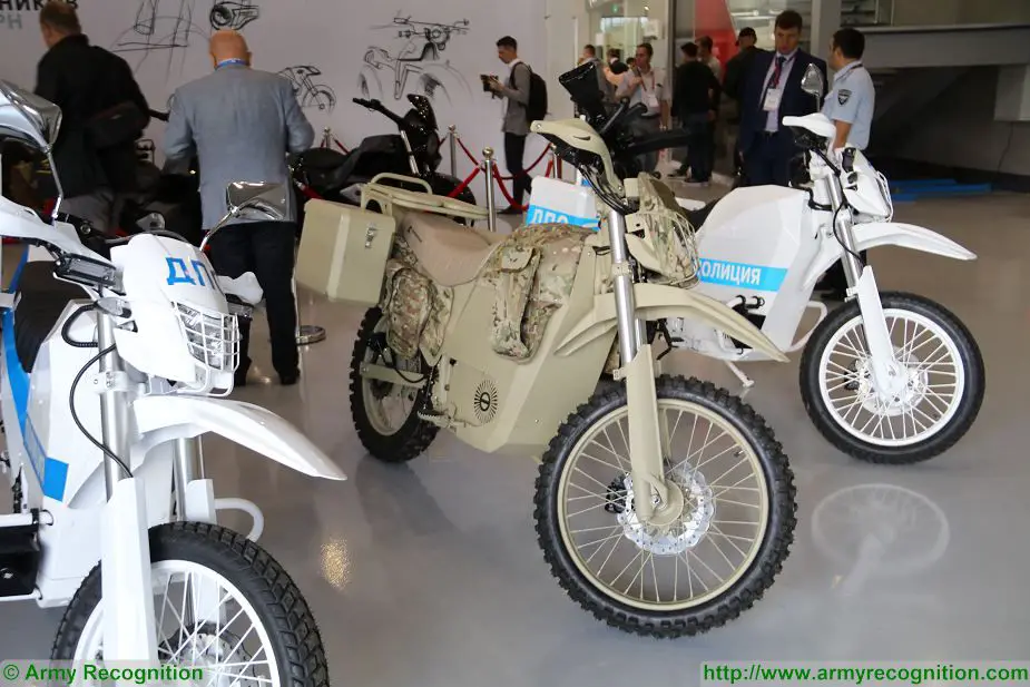 Russia`s Kalashnikov Group (a subsidiary of the Rostec state corporation) has developed a new electrical motorcycle intended for special operations forces. It was showcased at the Army-2017 international military-technical exhibition held outside Moscow.