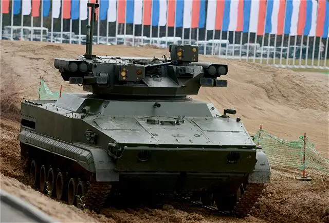 Russian Udar (Strike) Unmanned Combat Ground Vehicle (UCGV) developed by the Kovrov-based VNII Signal scientific-research institute will be a fully autonomous robotic system, according to a source in the Russian defense industry.
