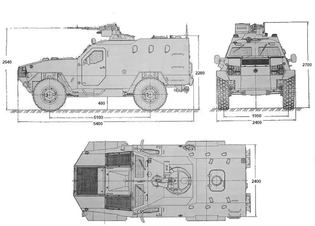 Dozor B 4x4 wheeled light armoured vehicle personnel carrier Ukraine Ukrainian army defense industry line drawing blueprint 001