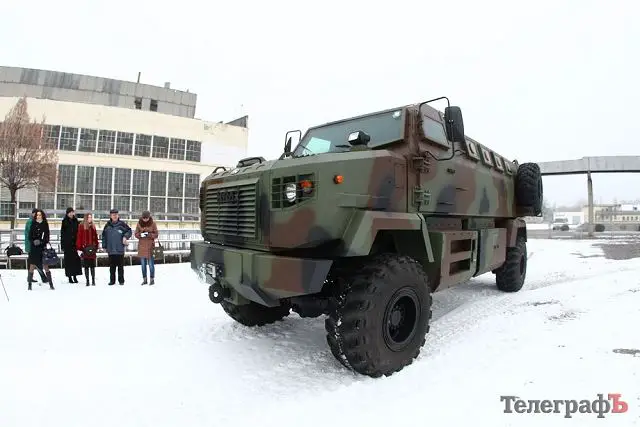 According the website ukraineindustrial.info, the Ukrainian National Guard has taken delivery of five KRAZ Shrek mine resistant ambush protected vehicle. The Shrek is 4x4 armoured vehicle jointly developed by the Ukrainian Company AutoKRaZ and Streit Group from United Arab Emirates.