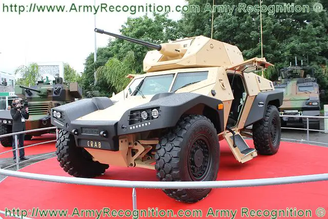 CRAB Panhard Combat Reconnaissance Armored Buggy Survivability High-Mobility vehicle technical data sheet specifications information description intelligence identification pictures photos images video France French Defence Industry army military technology
