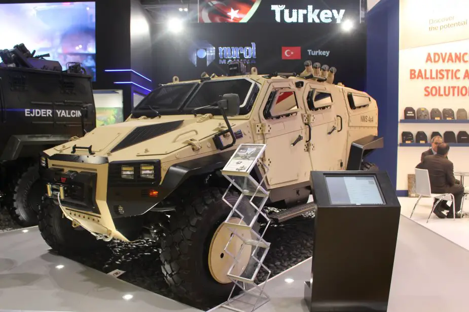 DSEI 2017 Nurol Makina showcases the NMS and the Ejder Yalcin 4x4 armored vehicles 925 001