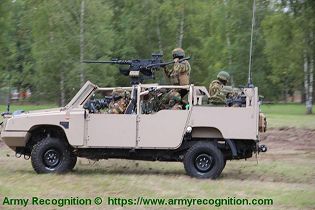 FOX RRV Rapid Reaction Vehicle Jankel 4x4 light tactical vehicle United Kingdom industry left side view 002