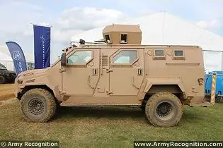 Spartan 4x4 LAV Light Armoured vehicle personnel carrier Streit Group defence industry military technology left side view 001