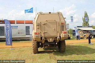 Typhoon MRAP 4x4 armoured Mine Resistant Ambush Protected vehicle Streit Group defence industry rear side view 001