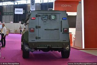 Varan 6x6 amphibious armoured vehicle personnel carrier Streit Group defense industry rear side view 001