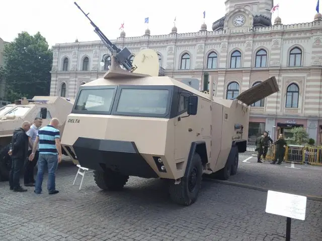 During the Independence Day of Georgia, May 26, 2016, the State Military Scientific-Technical Center Delta has unveiled a new prototyoe of 120mm wheeled self-propelled mortar carrier under the name of GMM-120. 