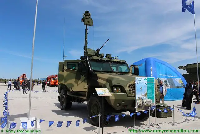 The Russian Defense Company Strela, a subdivision of Almaz-Antey unveils its new 4x4 reconnaissance armoured vehicle at KADEX 2016, the Kazakhstan Defense Exhibition. This vehicle is based on the KamAZ-53949 chassis which is a wheeled combat vehicle in the category of MRAP (Mine-Resistant Ambush Protected Vehicle) vehicle designed and manufactured by Kamaz.