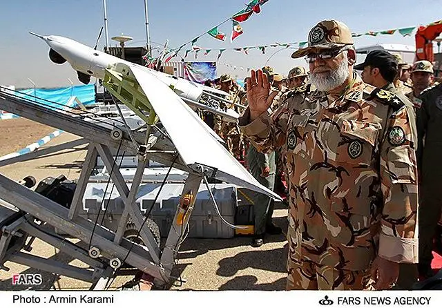 The Iranian Ground Force unveiled the country's latest home-made combat drone named 'Yasir' on Saturday, September 28, 2013. The drone was unveiled in a ceremony attended by Commander of the Iranian Army Ground Force Brigadier General Ahmad Reza Pourdastan.