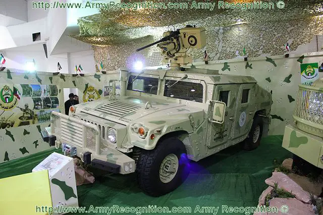 Humvee with remote weapon station Kuwaiti National Guard at GDA 2011