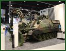 Rheinmetall Defence displays one the latest technologies in the range of tracked engineer armoured vehicle at IDEX 2013, the Kodiak. This vehicle is an heavy-duty tracked system designed for military and disaster relief operations alike.