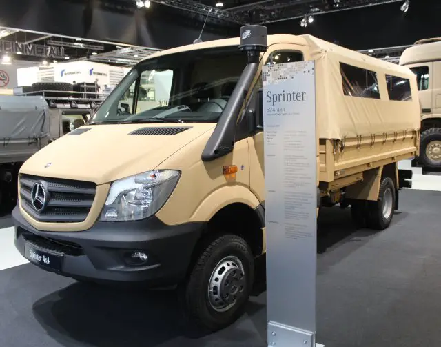 Mercedes Benz unveils new Sprinter 4 crew transport vehicle with variable usage concept at IDEX 640 001