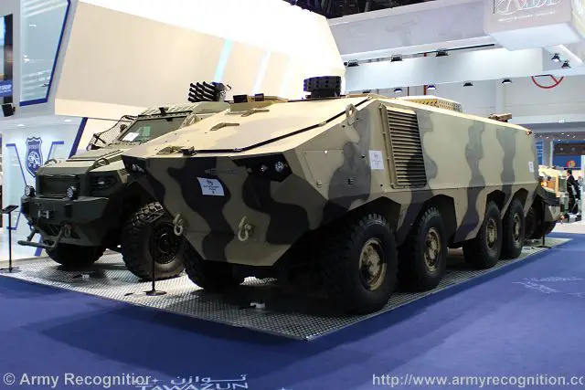 Matador 8x8 armoured vehicle personnel carrier IDEX 2015 defense exhibtion Abu Dhabi UAE 640 001