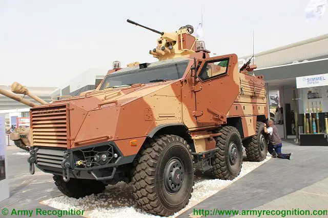 At IDEX 2015, the International defense exhibition in Abu Dhabi (UAE), French Company Nexter Systems presents for the first in the Middle East, the TITUS (Tactical Infantry Transport and Utility System), a new multirole wheeled armoured vehicle. The vehicles was unveiled for the first time in 2013, during the defense exhibition in London.