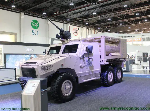 IDEX 2017 NIMR adds Hafeet 620A water tank vehicle to Hafeet family of 6x6 protected platforms 640 001