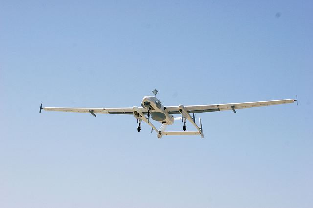 IAI and Thales have integrated datalink capability on Heron MALE UAV Unmanned Aerial Vehicle 640 001