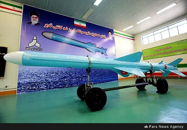 Iran on Saturday, March 14, 2015, started mass production of its long-range 'Qadir' cruise missiles in a ceremony participated by Defense Minister Brigadier General Hossein Dehqan and other high-ranking Iranian commanders.