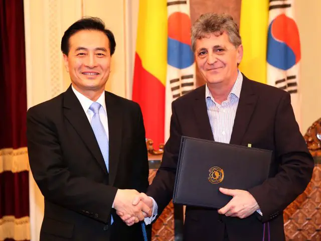 Romanian-South Korean Agreement Signed at the Romanian Ministry of National Defence 640 001