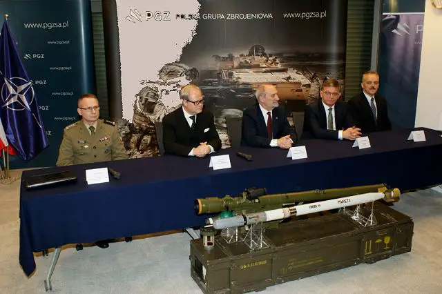 Poland's Defence Ministry on Tuesday, December 20, 2016, signed a PLN 932 million (EUR 211 million) agreement to purchase 1,300 Piorun (Thunderbolt) short-range anti-aircraft missiles from the Polish Company Mesko company, part of the state-run Polish Armament Group (PGZ).