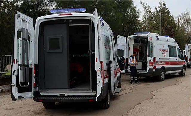 Armoured ambulances sent to the southeastern province of Diyarbakir by the Turkish health ministry to enhance the medical response in conflict torn areas, and is now in service, the Dogan news agency reported on Thursday, February 26, 2016. (Source TODAYSZAMAN.COM).