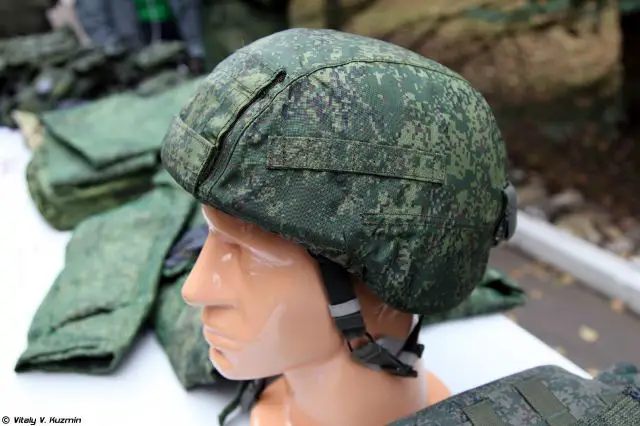 The 6B45 vest is complemented by 6B47 combat helmet developed by Sofrino-based (Moscow Region) Armokom company. Russian Armed Forces have brought 6B47 into service as the new organic ballistic helmet. As well as 6B45, 6B47 is included in the Ratnik kit.