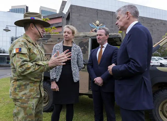 Thales Australia has delivered the first two Hawkei 4x4 armoured vehicles to the Australian Defence Force (ADF). The delivery was witnessed by Australia's Minister for Defense Industry Christopher Pyne and the CEO of Thales Australia, Mister Chris Jenkins at Victoria Barracks, Melbourne on 14 November 2016.