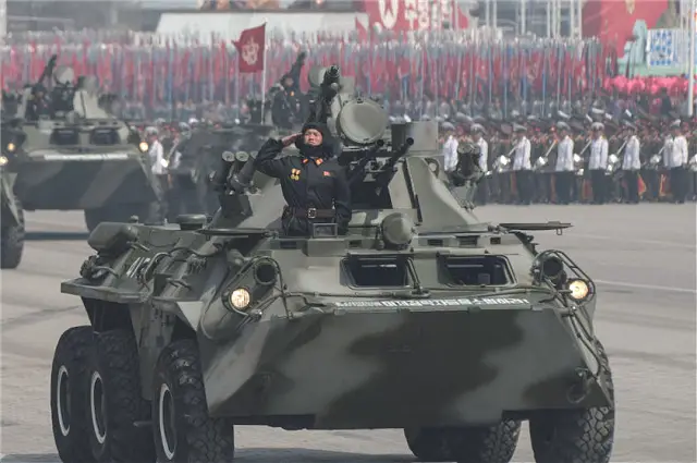 The M-2010 is an wheeled armoured vehicle personnel carrier based on the Russian-made BTR-80, the vehicle is in service with the North Korean army in 6x6 and 8x8 configuration.