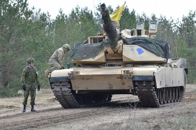 U.S. Army soldiers from Company C (Chaos), 1st Battalion, 68th Armor Regiment, 3rd Armored Brigade Combat Team, 4th Infantry Division, Fort Carson, Colo., conducted their last platoon live-fire exercise with M1A2 Abrams main battle tanks in Adazi Military Base, Latvia, April 14.