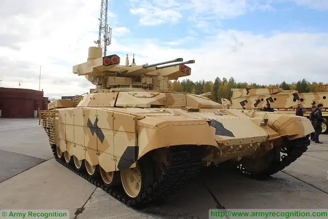 Russian defense industry has developed and manufactured fire support vehicle BMPT and BMPT-72 based on the chassis of T-72 main battle tanks to increase fire power and combat capabilities of dismounted troops. This type of vehicle is armed with automatic cannon and anti-tank guided missiles able to destroy a wide range of modern military threats on the battlefield. 