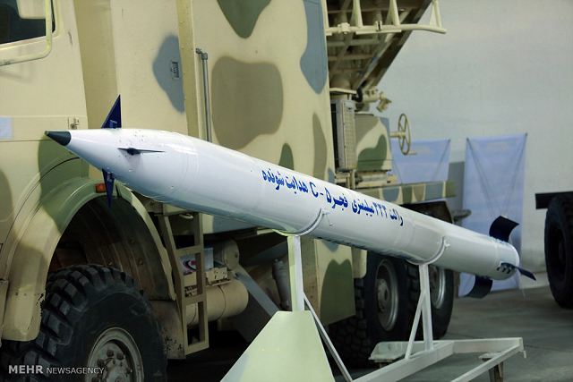 Iranian defense industry unveils a new version of its Fajr 5 MLRS (Multiple Launch Rocket System) using guided rocket. The previous version of the Fajr 5 was developed by Iran in 1990s. Iran’s Defense Ministry unveiled five new military products on Monday, February 6, 2017 including the new Fajr 5 MLRS.
