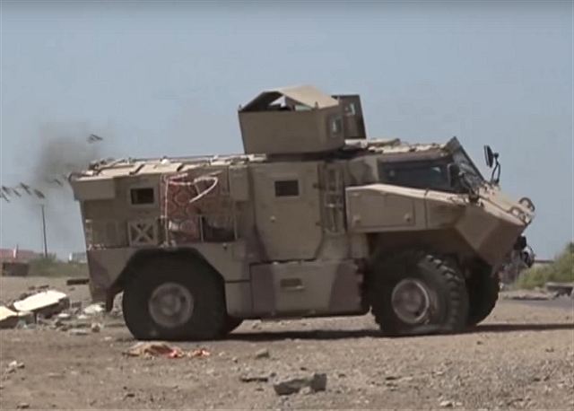 According a video report from Emirates News Agency published on Youtube, February 7, 2017, United Arab Emirates armed forces have deployed its new N35 4x4 armoured vehicle for military operations in Yemen. The N35 was filmed near the port city of Mokha on the Red Sea coast of Yemen.