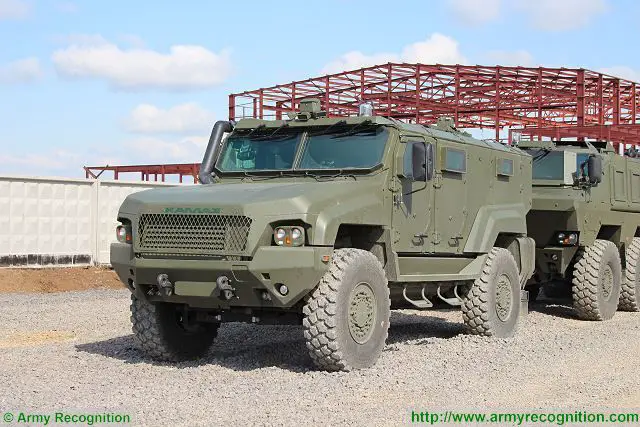 Russian defense industry under the state Company Rosoboronexport promotes the Taifun-K (Typhoon-K) family of armoured vehicles in 4x4 KAMAZ-53949 and 6x6 KAMAZ-63969 configuration that respoonse to the new needs and requirements of foreign customers.