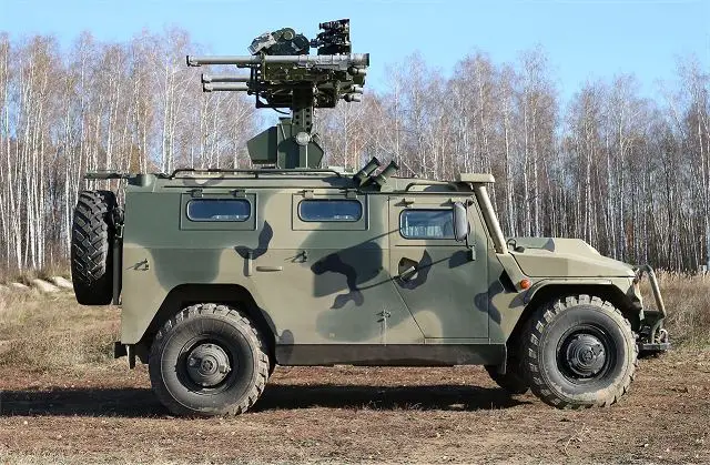 The new Russian advanced Gibka-S air defense system is being prepared for preliminary trials, General Designer of Russia’s Machine-Building Design Bureau Valery Kashin told TASS. The system is based on a 4x4 light tactical vehicle Tigr fitted with an Igla-S or 9K333 Verba surface-to-air missiles launch station.