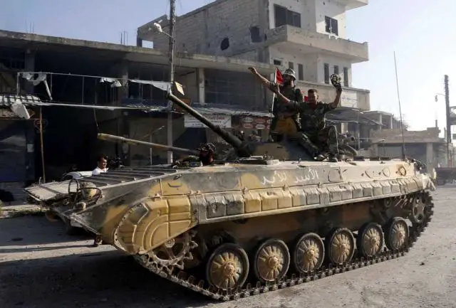 The Syrian Army has reportedly received T-62M tanks and BMP-1 infantry fighting vehicles (IFVs) from Russia. The equipment was delivered to the Syrian port of Tartus, where the Russian naval base is also located. 