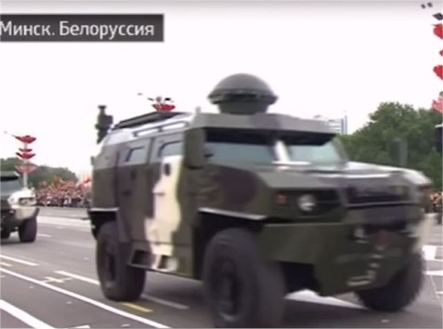 During the military parade in Belarus, new armoured vehicles and military equipment that had recently entered service in the armed forces with the Belarus armed forces including the Caiman 4x4 armoured vehicle in different configurations, the CS/VN3 a Chinese-made 4x4 APC (Armoured Personnel Carrier), the Volat (Minsk Wheel Tractor Plant Open Joint Stock Company) MZKT-490100 and the Polonez a new local-made 300mm MLRS (Multiple Launch Rocket System). 