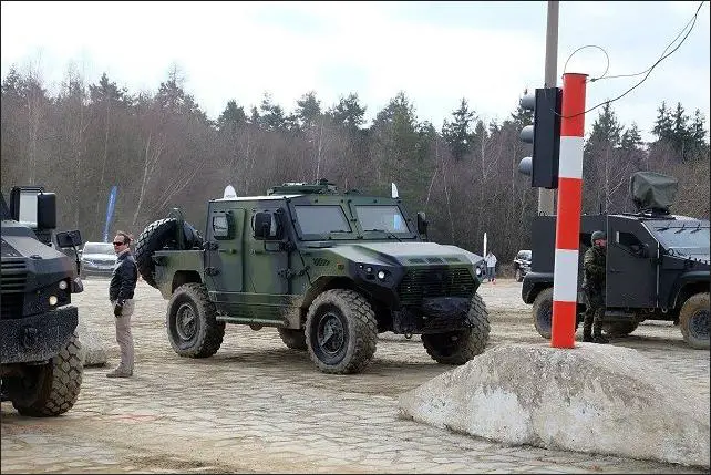 The Czech Company VOP has demonstrated the Ajban 440A 4x4 light protected vehicle to the Czech Ministry of Defense to the military polygon of Vyskov, in Czech Republic, February 27 -28, 2017.