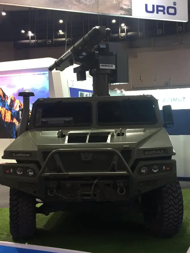As a response to the Spanish MoD’s requirements to modernize its existing Mistral launchers, this new system is based on a remotely controlled turret, equipped with two Mistral missiles and a latest generation thermal sight, capable of being mounted on light armoured vehicles such as the URO VAMTAC ST5, the Spanish Army’s high mobility tactical vehicle. 