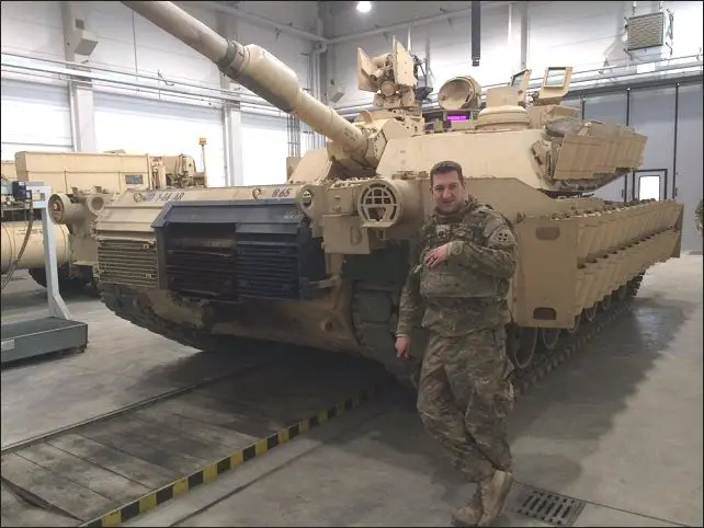 U.S. tank and maintenance crews from 1st Battalion, 66th Armor Regiment, have upgraded M1A2 Abrams Sep V2 main battle tanks with new Abrams Reactive Armour Tile (ARAT) that improves the overall defensive capabilities of the tank. 