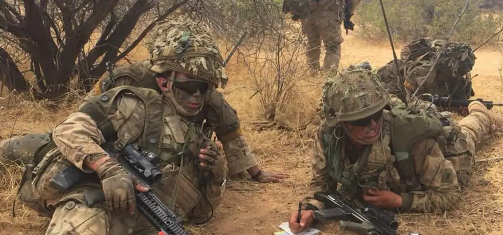 Gurkha Rifles training in Kenya