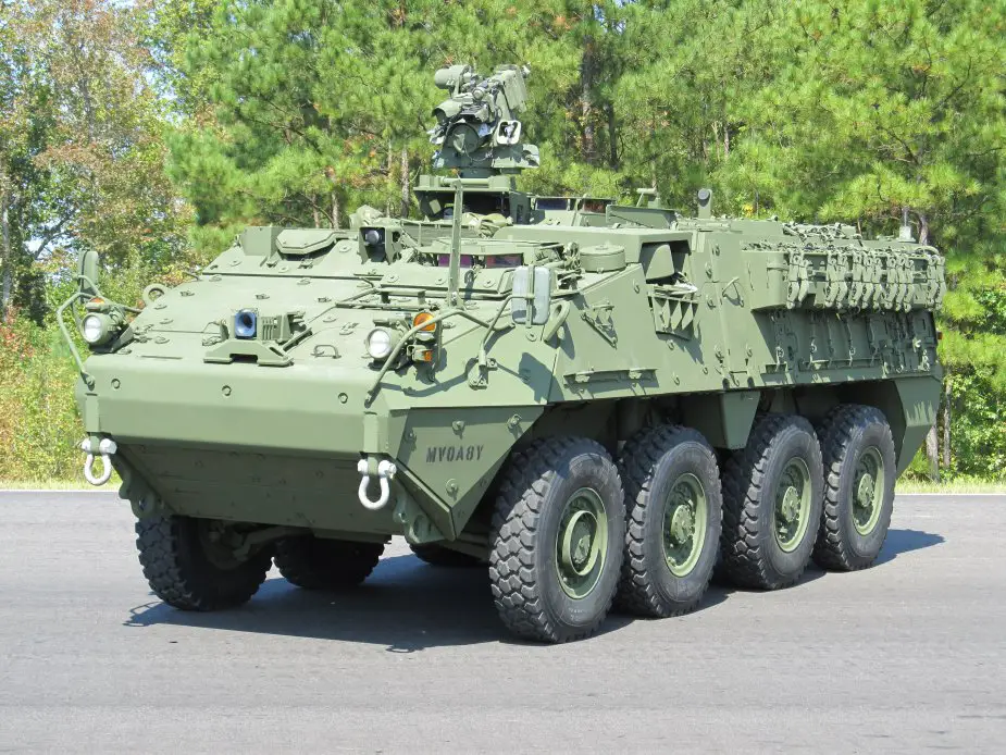 General Dynamics Land Systems awarded contract to upgrade Stryker IAVs with V hull bottom