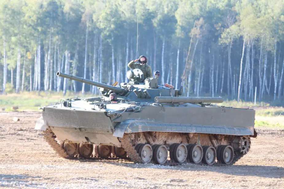 New AU 220M combat module for Russian BMP 3 IFV