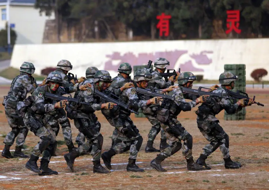 Chinese troops in anti terrorist joint drill in Cambodia