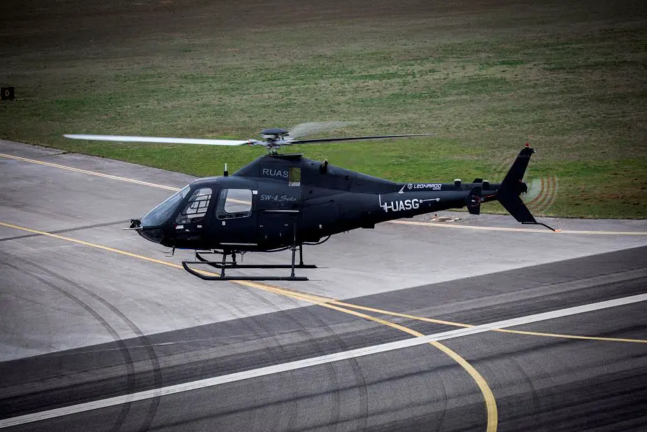 Maiden flight for Leonardo SW 4 helicopter with no pilot onboard 925 001