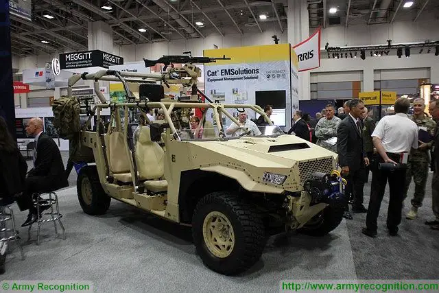 At AUSA 2015, U.S. army annual meeting and exposition, Polaris Defenses showcases a new updated version of its Dagor 4x4 all-terrain high mobility vehicle. The Dagors was developed by Polaris to fill a mobility gap for light infantry, expeditionary and special operations forces. The new variant of the Dagor is fitted with two additional seats located at the rear of the vehicle protected by a tubular frame. 